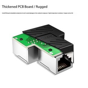 RJ45-Koppler Netzwerkverbinder RJ45 1 Buchse auf 2 Buchsen Splitter Ethernet-Verlängerungsadapter - Product Image 3