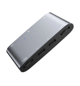 ฮับ USB-C สำหรับโทรศัพท์มือถืออะแดปเตอร์ถ่ายทอดสดแบบ Type-C ไปยัง3.5แยก2 in 1มาร์ทโฟนสำหรับ <span class=keywords><strong>iPhone</strong></span> 8X14 <span class=keywords><strong>PRO</strong></span> <span class=keywords><strong>MAX</strong></span> กับ True stere - Product Image 1