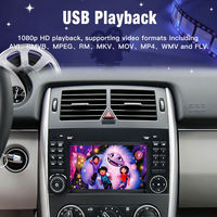 STWEI 7" para Mercedes Benz B200 W245 W169 W639, reproductores multimedia inalámbricos para coche con Carplay y Android AUTO, radio, música Bluetooth