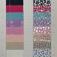 Cuir synthétique PVC imperméable et résistant à l'abrasion, motif pailleté imprimé spécial, 0,6-1,0 mm, pour trousses, sacs et cahiers
