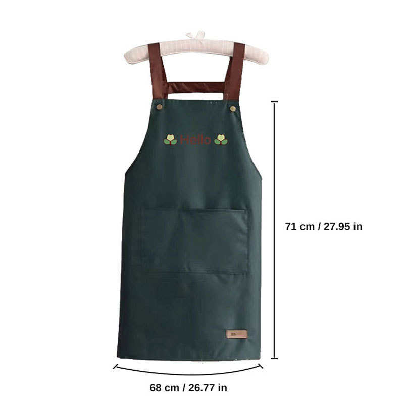 Verde scuro - retro impermeabile con detrazione