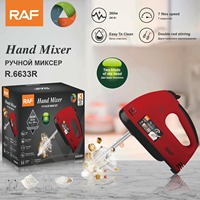 Batidora de Huevos Eléctrica de Mano con Control Mecánico, Batidora de Alta Potencia para Hornear Fideos con Doble Cuchilla Mezcladora