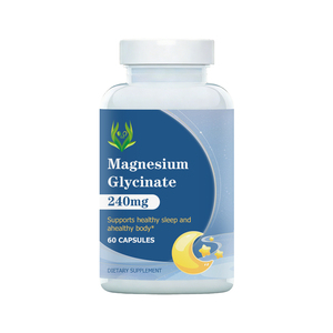 Capsules de glycinate de magnésium personnalisées : favorisent un sommeil sain, une relaxation musculaire et une meilleure santé osseuse - Product Image 1