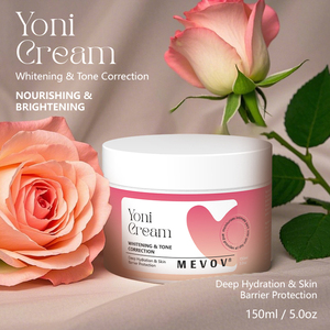 Crème éclaircissante pour la zone <span class=keywords><strong>intime</strong></span> MEVOV Yoni, correction du teint, crème hydratante nourrissante pour soins intimes, 150 ml, OEM - Product Image 1
