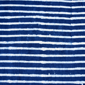 Tela de Algodón Azul Índigo con Estampado de Bloques Indio para Textiles del Hogar, Hecha a Mano, Orgánica, Ecológica, para Confección de Vestidos y Bolsos - Product Image 1