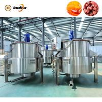 Marmite de mélange industrielle 1000L à double enveloppe avec agitateur rotatif pour sirop, confiture, crème, sauce, pâte de fruits
