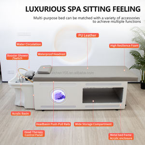 JUESHI, peluquería profesional, lavado, Spa, masaje de cabeza, cama, multifuncional, circulación de agua, champú, cama, mesa de masaje para salón - Product Image 2