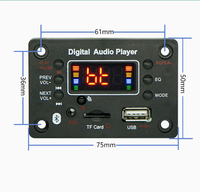 Placa Decodificadora MP3 FYX, Reproductor de Audio para Auto, USB, TF, Radio FM, AUX, Grabación, Módulo Manos Libres, 12V, BT5.0 para Altavoz