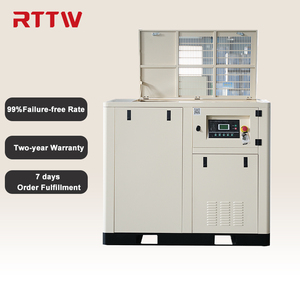 Compresseur d'air à vis à vitesse fixe RTTW 37 kW 50 CV IP54 8 bars, compresseur d'air industriel pour l'industrie textile et cimentaire - Product Image 1