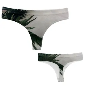 Ladies white blank sublimation custom seamless thong g-string