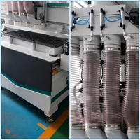 Máquina de Carpintería CNC de Alta Velocidad de 4 Ejes con Múltiples Cabezales y Tres Procesos, Bomba de Motor, Control PLC, Alta Productividad y Ecológica