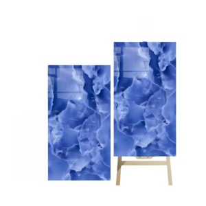 Azulejos azules de lujo modernos tamaño 600x1200 para Villa sala de estar Hotel KTV centro comercial proyectos de piso al por mayor para dormitorio - Product Image 1
