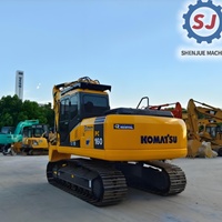 Excavatrice d'occasion Komatsu PC160, 99% neuve, excavatrice hydraulique sur chenilles d'occasion, Komatsu PC160 110 120 130 160 d'occasion
