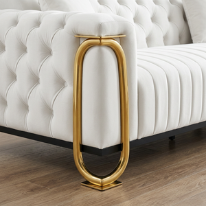 <b>Sofa</b> <b>Legs</b> Stainless Steel Gold Plated Heavy Duty Modern E038 Titanium Furniture Support <b>Legs</b> - Product Image 1