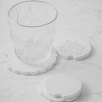 Sous-verres promotionnels écologiques en céramique avec base en liège, absorbants, pour voiture, faciles à retirer, motifs mignons, cadeaux exquis