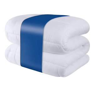 All-Season Quilted Comforter Ultra Plush Hypoallergenic Silicone Fiber Filling Premium <strong>Utopia</strong> <strong>Bedding</strong> (White 135 X 200 Cm) - Product Image 1