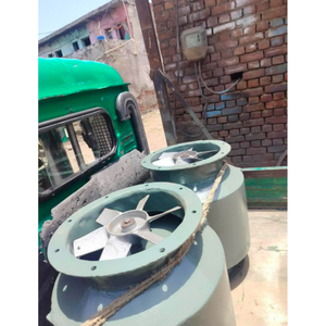 Ventilateur axial bifurqué industriel à pales en alliage d'aluminium, ventilateur de conduit haute température, robuste et durable - Product Image 2