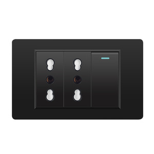 Ý Tiêu Chuẩn 20W Nhanh Chóng Sạc Thông Minh Loại C USB Ổ Cắm Glass Bảng Điều Chỉnh Kép USB Tường Ổ Cắm 3 + 3 + 6 Cấu hình 16A - Product Image 3