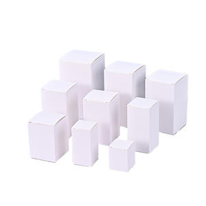 Caja de cartón blanca universal pequeña y gruesa, caja de color, caja de regalo, caja de embalaje plegable personalizada para cosméticos, con un toque de lujo. - Product Image 5