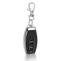 Control Remoto Inalámbrico de 433 Mhz, Transmisor de Código de Aprendizaje 1527 para Puerta de Garaje, Controlador de Luz, Sin Clonación, 2 Botones