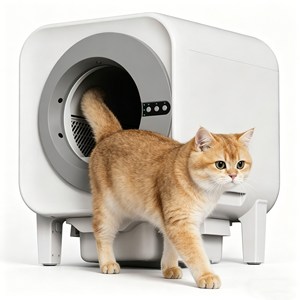 Inodoro Automático para Gatos al por Mayor OEM, Diseño Inteligente, Autolimpiable, Impermeable y Duradero, Caja de Arena para Gatos Domésticos - Product Image 4