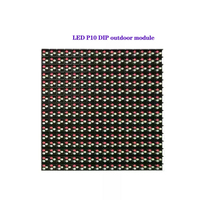 Module LED P10 160*160mm Pleine Couleur RVB SMD Étanche DIP Panneaux LED Publicitaires Écran Numérique Extérieur