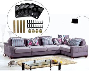 Đương Đại Đen M8 kim loại bằng gỗ bàn ăn cơ sở miễn phí mạ với đầu gắn tấm & sofa CLINCH Nut gắn phụ kiện - Product Image 4