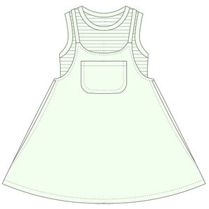 2025 nuevo conjunto de ropa de verano para niñas, Vestido vaquero transpirable y vestido Netuki tejido de PVC, pasteles de hilo para matar en el mercado esta temporada - Product Image 2