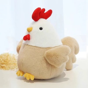 Peluche de Gallina Gorda Personalizado al por Mayor, Adorable Peluche <span class=keywords><strong>Redondo</strong></span> de Gallina, Muñeco de Aves de Corral Suave para Niños - Product Image 4
