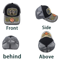 Gorra Trucker Unisex con Logo 3D de Metal Estilo Western, de Moda, Casual, de Algodón, Mezclilla, Lona, Malla, para Pesca, Playa y Actividades al Aire Libre