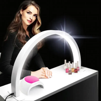 Lampe à LED pour ongles professionnelle 40W, CRI 95, gradation progressive, construction métallique, lampe demi-lune pour la beauté des ongles
