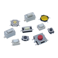 250 pièces/boîte, 10 types de boutons de commutation tactiles pour télécommande de voiture, kit de boutons de commutation