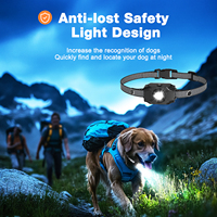 3 Dog Control IPX6 Collier d'entraînement à distance étanche pour chien Collier de choc électrique à vibration sonore avec lumière LED