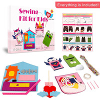 Kit de couture éducatif populaire pour enfants bricolage feutre artisanat pour filles et garçons Kits d'art pour débutants