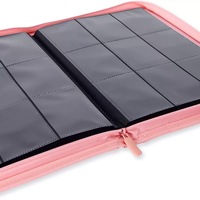 Classeur de cartes en PU à 4 et 9 pochettes pour album de cartes à collectionner, vert