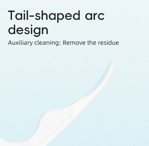 Doppia linea ortodontico filo interdentale raccogli denti profondi pulizia senza brandelli e senza rompere impugnatura facile scivolare facilmente dai denti - Product Image 4