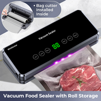 65kPa 120W 30cm 4L/min coupe-sac sec humide portable compacte machine sous vide soudeuse emballage alimentaire
