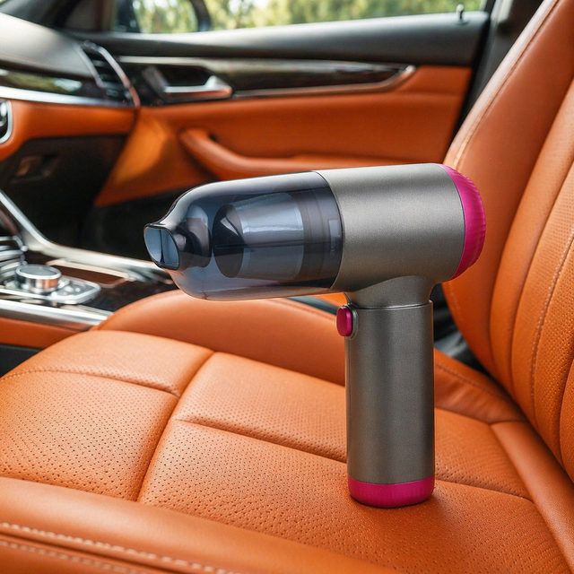 Jiarui Model 003 ABS Wear-resistant Cordless Handheld Brushless Car Vacuum Cleaner Wet/Dry Dual Use Low Noise USB Rechargeable
