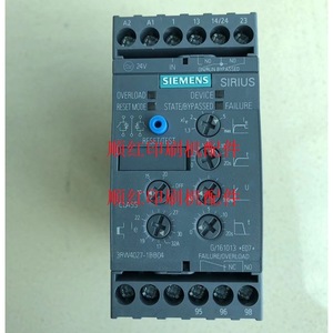 มอเตอร์สตาร์ทเตอร์ Siemens รุ่น 3RW4027-1BB04 อิเล็กทรอนิกส์ 24V แบบต่อตรง IP20 50/60 Hz - Product Image 1
