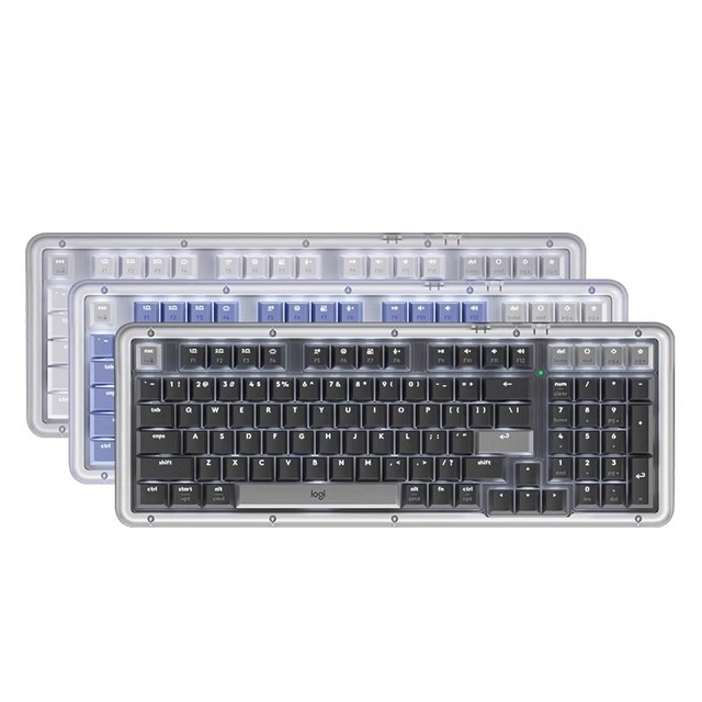 Original for Logitech K98M RGB Mechanical ALTO KEYS AI Custom for Office Gaming HiFi Typing Sound PBT Hot Swap New for Desktop