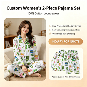 Pigiama da donna divertente con stampa a forma di pickle, completo da notte con top e pantaloni dritti, abbigliamento da casa - Product Image 3