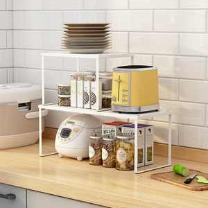 Étagère <span class=keywords><strong>de</strong></span> rangement en métal <span class=keywords><strong>pour</strong></span> table <span class=keywords><strong>de</strong></span> cuisine, cinq niveaux, support <span class=keywords><strong>pour</strong></span> casseroles et bols, séparateur, support <span class=keywords><strong>de</strong></span> service <span class=keywords><strong>pour</strong></span> cuisinière électrique - Product Image 4