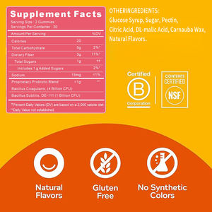 Gomitas probióticas OEM/ODM, soporte inmunológico y digestivo, dulces de goma para digestión de probióticos - Product Image 3