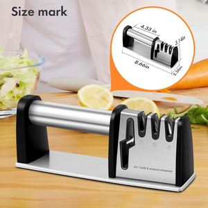 เครื่องลับมีด 4 in 1 สำหรับเชฟมืออาชีพ อุปกรณ์เสริมสำหรับมีดทำครัว เครื่องมือลับคมใบมีดและกรรไกร - Product Image 2