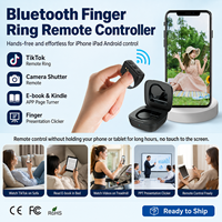 Control Remoto Inalámbrico de Anillo para Dedo 5.3, Control Remoto para Cámara, Selfie, Pasar Páginas, Desplazamiento en TikTok para Teléfono, Tableta Android, OEM, ODM