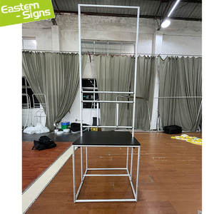 Pieghevole in tessuto elasticizzato con tubo <span class=keywords><strong>di</strong></span> alluminio stampa fiera evento promozionale rapido costruire riutilizzabile scaffale espositore - Product Image 4