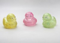 Jouet Squishy en Maltose Scintillant à Facettes Taillées Diamantées, Animaux Grenouille, Baleine, Requin, Canard, Unisexe