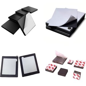 Forte Flexible NdFeB matériaux magnétiques en caoutchouc souple plaque d'aimant de réfrigérateur Photo montage mural aimant adhésif <span class=keywords><strong>feuille</strong></span> magnétique carrée - Product Image 4