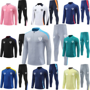 Setelan Training Sepak Bola Pria 2024 2025 Jersey Klub Terbaru Lengan Panjang Bahan Bernapas Logo Thailand - Product Image 6