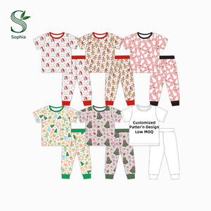 Conjunto de Ropa Infantil de Bambú con Estampado Personalizado al por Mayor, Conjunto de Ropa de Bambú y Viscosa para Bebés Recién Nacidos de 0 a 3 Meses para Niño y Niña - Product Image 2